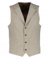 Hensen gilet - slim fit - beige