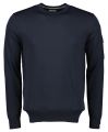 Hensen pullover - extra lang - blauw