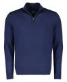 Nils polo lange mouw - slim fit - blauw