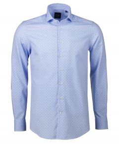 Nils overhemd - slim fit - blauw