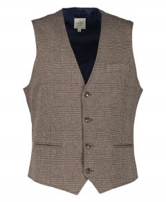 Hensen gilet - slim fit - bruin