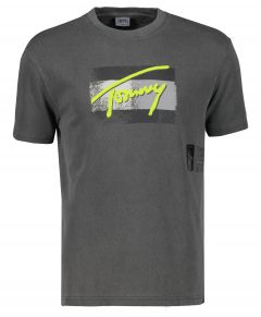 Tommy Jeans t-shirt - slim fit - antraciet