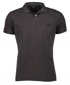 Superdry Poloshirt - Slim Fit - zwart