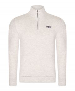 Superdry polo - slim fit - lichtgrijs