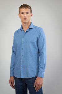 Nils overhemd - slim fit - blauw