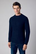 Hensen pullover - slim fit - blauw