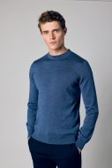 Nils pullover - slim fit - blauw