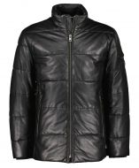 Donders 1860 leren jack - modern fit - zwart