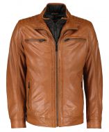 Donders 1860 leren jack - modern fit - bruin