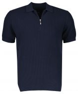 Jac Hensen polo - extra lang - blauw