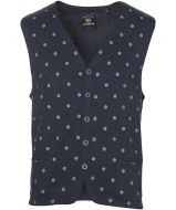 sale - Lerros gilet - modern fit - blauw